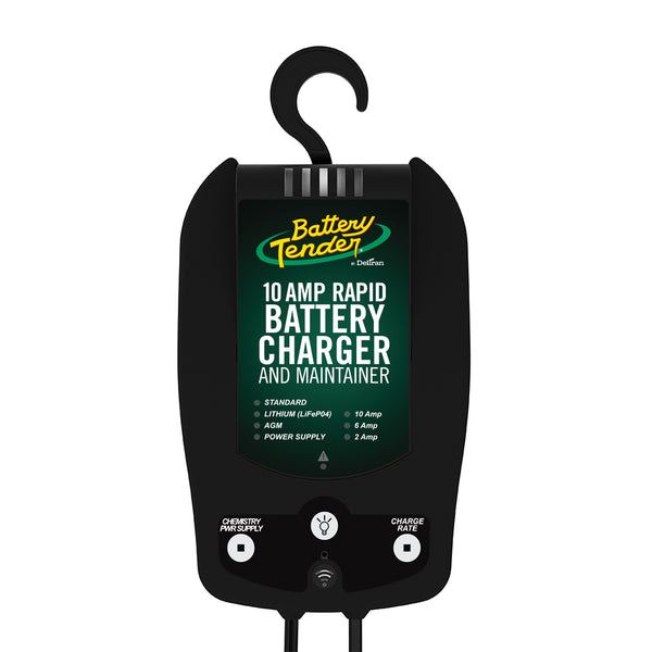 Battery Tender® 12V, 10/6/2 Amp Selectable Chemistry Battery Charger w/Wi-Fi