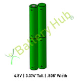 4.8v AAA2x2 350mAh