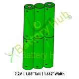 7.2v AA/3x2 17926-2 Battery Pack