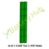 14.4v C Cell 2x6 Stack Rechargeable Battery Pack