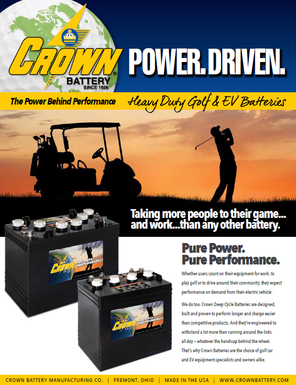 Crown GC2 CR-240 6v 240Ah Golf Cart Battery – Battery Hub Inc.