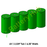 6v D Cell Row