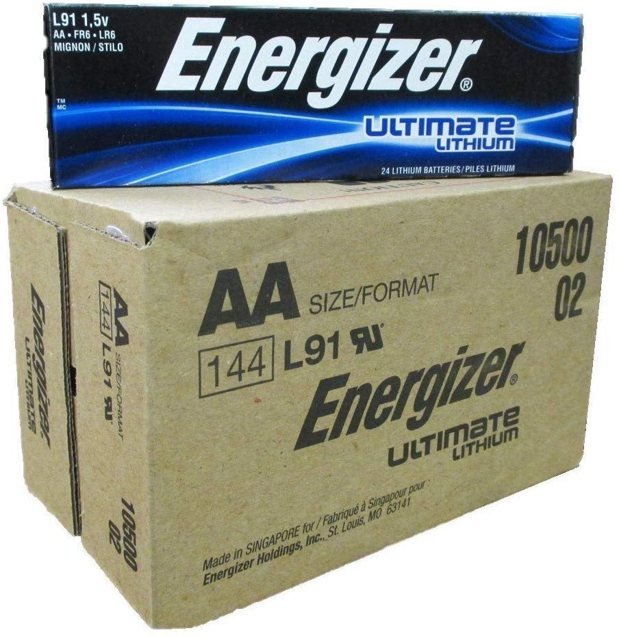 ENERGIZER AA LITHIUM BATTERY Bulk Box Of 10 Batteries