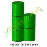 6v One-Half D Cell Battery Pack Smokestack