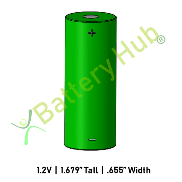1.2v Single 4/5 A cell 1200mAh Battery 17963