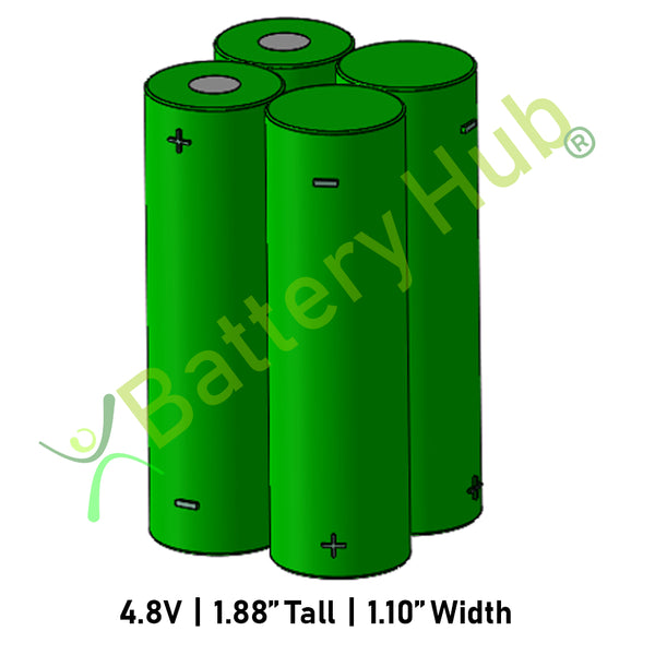 4.8v AAx4 Cube 17928 Battery Pack