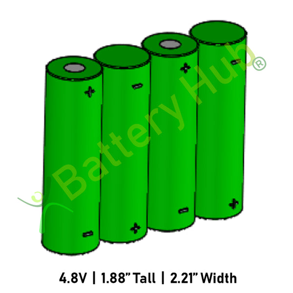 4.8v AAx4 Row Battery Pack 17927