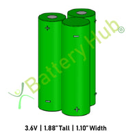 3.6v AAx3 Nested Triangle Battery 17981