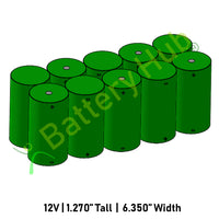 12v D Cell Battery Pack