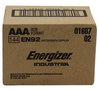 Energizer Industrial AAA Alkaline Batteries, 144 Batteries/Case