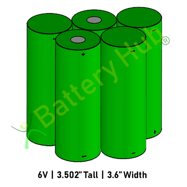 6v 7000mAh F-Cell 17962-NST Battery Pack