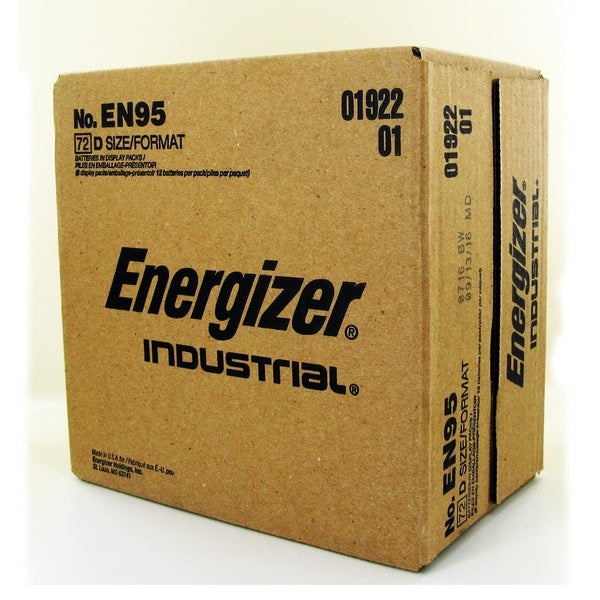 D Batteries | Alkaline | EN95 | Energizer Industrial | 12 Pack
