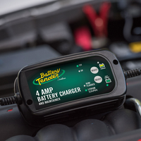 Battery Tender® 6V/12V, 4 Amp Lead Acid & Lithium Selectable Battery Charger